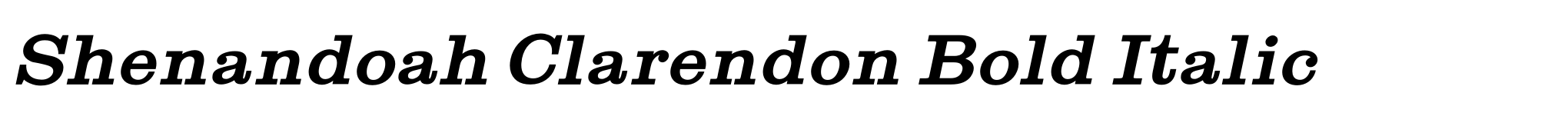 Shenandoah Clarendon Bold Italic image